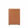 Manhattan Comfort Anna Modern Square Faux Leather Dining Armchair in Saddle Back - Manhattan Comfort Anna Modern Square Faux Leather Dining Armchair in Saddle Back
