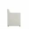 Manhattan Comfort Anna Modern Square Faux Leather Dining Armchair in Light Stone Grey Side - Manhattan Comfort Anna Modern Square Faux Leather Dining Armchair in Light Stone Grey Side