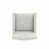 Manhattan Comfort Anna Modern Square Faux Leather Dining Armchair in Light Stone Grey Top - Manhattan Comfort Anna Modern Square Faux Leather Dining Armchair in Light Stone Grey Top