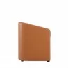 Manhattan Comfort Anna Modern Round Faux Leather Dining Armchair in Saddle Side - Manhattan Comfort Anna Modern Round Faux Leather Dining Armchair in Saddle Side