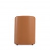 Manhattan Comfort Anna Modern Round Faux Leather Dining Armchair in Saddle Back