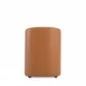Manhattan Comfort Anna Modern Round Faux Leather Dining Armchair in Saddle Back - Manhattan Comfort Anna Modern Round Faux Leather Dining Armchair in Saddle Back
