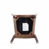 Manhattan Comfort Modern Moderno Stackable Dining Chair Upholstered in Leatherette with Solid Wood Frame in Walnut and Black- Set of 2 Bottom - Manhattan Comfort Modern Moderno Stackable Dining Chair Upholstered in Leatherette with Solid Wood Frame in Walnut and Black- Set of 2 Bottom