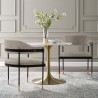 Manhattan Comfort Modern Lia Chenille Dining Armchair Grey - Set of 2