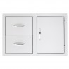 Summerset Grills 33" 2-Drawer and Access Door Combo - Front