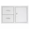 Summerset Grills 33" 2-Drawer and Access Door Combo - Front - Summerset Grills 33" 2-Drawer and Access Door Combo - Front