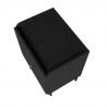 Manhattan Comfort Mid-Century Modern Bogardus Nightstand Black Top