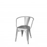 Fremont Dining Arm Chair - Silver