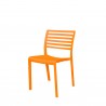 Savannah Side Chair - Orange - Angled