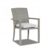 Majorca Dining Chair with Cushions in Cast Silver