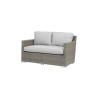 Majorca Loveseat With Cushions In Cast Silver