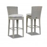 Majorca Barstool with Cushion in Cast Silver