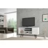 Liberty 53.14" Mid Century - Modern TV Stand (White) -  - Liberty 53.14" Mid Century - Modern TV Stand (White) - 