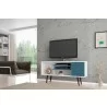 Liberty 53.14" Mid Century - Modern TV Stand (Aqua Blue) -  - Liberty 53.14" Mid Century - Modern TV Stand (Aqua Blue) - 