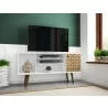 Liberty 53.14" Mid Century - Modern TV Stand with 5 Shelves and 1 Door - Lifestyle -  Liberty 53.14" Mid Century - Modern TV Stand with 5 Shelves and 1 Door - Lifestyle