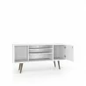  Liberty 53.14" Mid Century - Modern TV Stand with 5 Shelves and 1 Door - Drawers Opened -  Liberty 53.14" Mid Century - Modern TV Stand with 5 Shelves and 1 Door - Drawers Opened