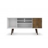 Liberty 53.14" Mid Century - Modern TV Stand (Rustic Brown) - Front
