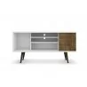 Liberty 53.14" Mid Century - Modern TV Stand (Rustic Brown) - Front - Liberty 53.14" Mid Century - Modern TV Stand (Rustic Brown) - Front