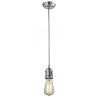 Bare Bulb Stem Pendant - Polished Nickel