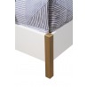 Melbourne Queen Bed, French Truffle - Leg Close-up