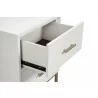 Alpine Furniture Madelyn Nightstand in White - Drawer Close-up - Alpine Furniture Madelyn Nightstand in White - Drawer Close-up