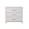 Alpine Furniture Madelyn Small Chest in White - Front