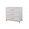 Alpine Furniture Madelyn Small Chest in White - Angled