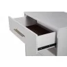 Alpine Furniture Madelyn Small Chest in White - Drawer Opened - Alpine Furniture Madelyn Small Chest in White - Drawer Opened