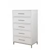 Alpine Furniture Madelyn Chest in White - Angled - Alpine Furniture Madelyn Chest in White - Angled