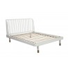 Alpine Furniture Madelyn California King Slat Back Platform Bed - Angled without Cushion