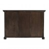 Nova Solo Halifax Mindi Wood Buffet with 2 Kubu Rattan Baskets - Back Angle