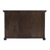 Nova Solo Halifax Mindi Wood Buffet with 2 Kubu Rattan Baskets - Back Angle