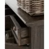 Nova Solo Halifax Mindi Wood Buffet with 4 Basket Set - Closeup Side View 2 - Nova Solo Halifax Mindi Wood Buffet with 4 Basket Set - Closeup Side View 2