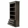 Nova Solo Halifax Mindi Wood Bookcase - Front Side Opened Angle - Nova Solo Halifax Mindi Wood Bookcase - Front Side Opened Angle