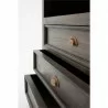 Nova Solo Halifax Mindi Wood Bookcase - Closeup Angle - Nova Solo Halifax Mindi Wood Bookcase - Closeup Angle