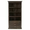 Nova Solo Halifax Mindi Wood Bookcase - Front Angle - Nova Solo Halifax Mindi Wood Bookcase - Front Angle