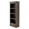 Nova Solo Halifax Mindi Wood Bookcase with 1 Drawer - Front Side Angle