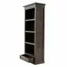 Nova Solo Halifax Mindi Wood Bookcase with 1 Drawer - Front Side Opened Angle - Nova Solo Halifax Mindi Wood Bookcase with 1 Drawer - Front Side Opened Angle