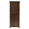 Nova Solo Halifax Mindi Wood Bookcase with 1 Drawer - Back Angle - Nova Solo Halifax Mindi Wood Bookcase with 1 Drawer - Back Angle