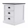 NovaSolo Halifax Accent Mahogany Wood Bedside Drawer Unit - NovaSolo Halifax Accent Mahogany Wood Bedside Drawer Unit