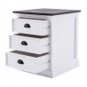 NovaSolo Halifax Accent Mahogany Wood Bedside Drawer Unit