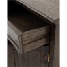 NovaSolo Halifax Mindi Mahogany Wood Classic Buffet - Closeup Opened Angle