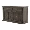 NovaSolo Halifax Mindi Mahogany Wood Classic Buffet -Front Side Angle - NovaSolo Halifax Mindi Mahogany Wood Classic Buffet -Front Side Angle