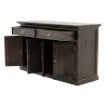NovaSolo Halifax Mindi Mahogany Wood Classic Buffet -Front Side Opened Angle - NovaSolo Halifax Mindi Mahogany Wood Classic Buffet -Front Side Opened Angle