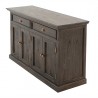 NovaSolo Halifax Mindi Mahogany Wood Classic Buffet - Front Side View