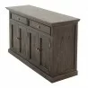 NovaSolo Halifax Mindi Mahogany Wood Classic Buffet - Front Side View - NovaSolo Halifax Mindi Mahogany Wood Classic Buffet - Front Side View