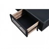 NovaSolo Nordic Mindi Smooth Boat Wood & Iron TV Dresser - 2 Drawers - Closeup Top Angle