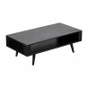  NovaSolo Nordic Mindi Smooth Boat Wood & Iron Coffee Table Open Shelf - Front Side Angle -  NovaSolo Nordic Mindi Smooth Boat Wood & Iron Coffee Table Open Shelf - Front Side Angle