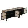 Nova Solo Nordic Rattan TV Dresser - 4 Doors - Front Side Opened Angle - Nova Solo Nordic Rattan TV Dresser - 4 Doors - Front Side Opened Angle