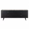 Nova Solo Nordic Rattan TV Dresser - 4 Doors - Back Angle - Nova Solo Nordic Rattan TV Dresser - 4 Doors - Back Angle
